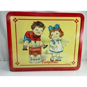 1998 Campbell's Soup Lunchbox w Carmel Popcorn Sealed in Original Factory Wrap